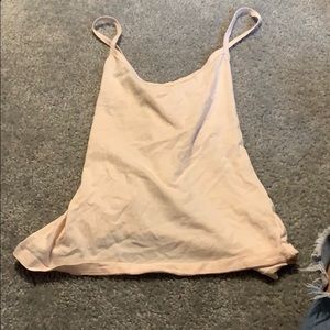 light pink cross back spaghetti strap top